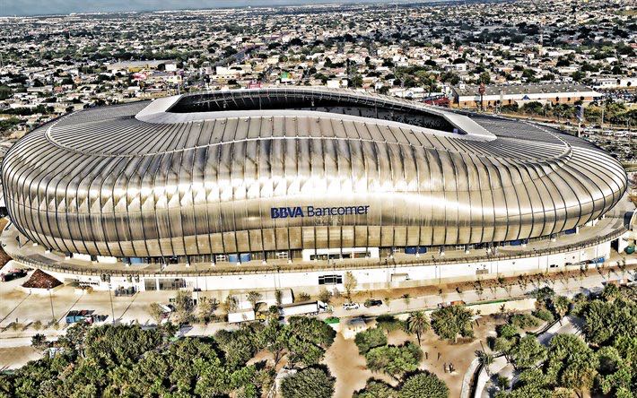 Estadio BBVA terminado, vista aérea